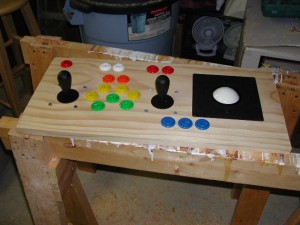 Player 1 controls test fit - top